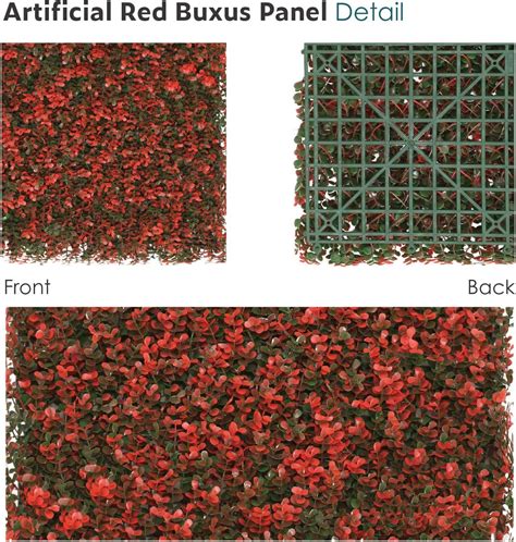 Buy ECOOPTS 20 x 20 Artificial Ivy Fence Greenery Panel Laurel Boxwood ...