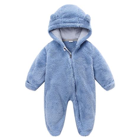 Mikilon Baby Fleece Footie Snowsuit Winter Bunting Onesie Cartoon Warm ...
