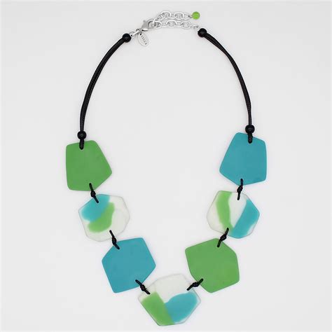 Green Nyla Bib Statement Necklace – Sylca Designs