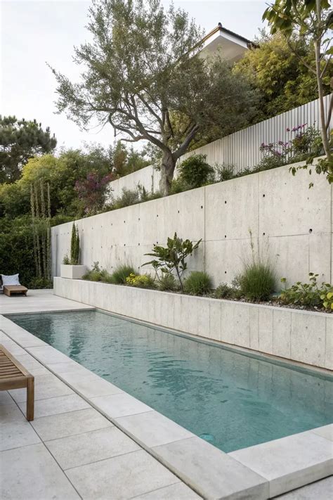 19+ Stylish Pools with Retaining Walls Ideas | Pool landscaping, Pool ...