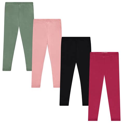 Girls' 4-Pack Fleece Lined Leggings: Whimsical Wonderland of Styles in ...