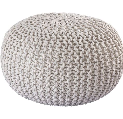 safunooza Fabric Pouf Puffy For Living Room Sitting Round Ottoman Bean ...
