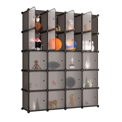 Buy SimpleWise Cube Storage Organizer, 20-Cube Closet Organizer Shelves ...