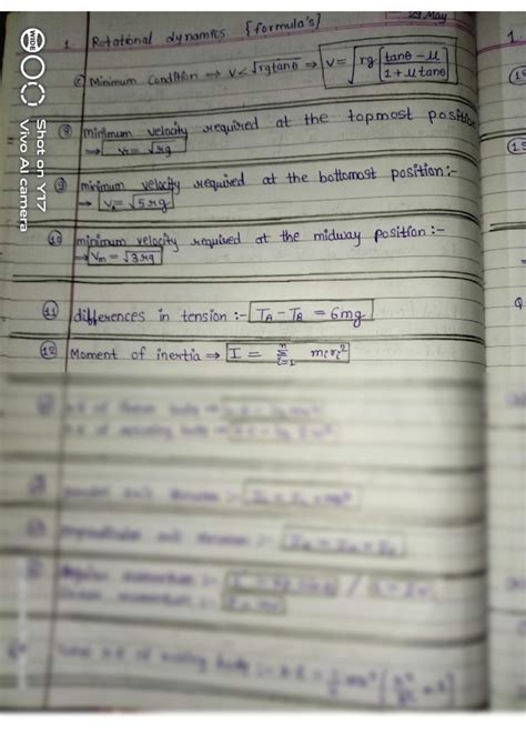 Image result for Rotational Dynamics Formulas Grade 10