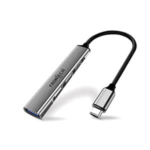 Frontech 4 in 1 Multiport HUB,USB 3.0, 3X USB 2.0,Compact Metal Design ...
