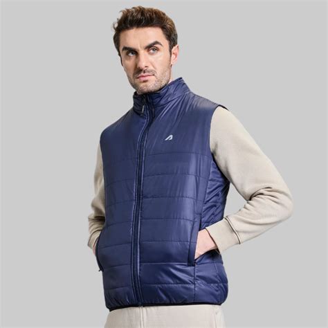 Alpine Mens Sleeveless Jacket - Navy Blue – Boldfit