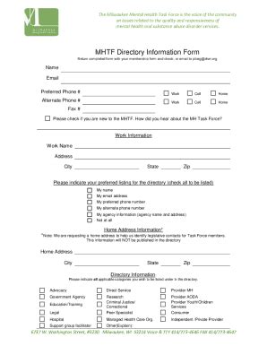 Fillable Online Milwaukee Mental Health Task Force - Page 2 of 25 - The ...