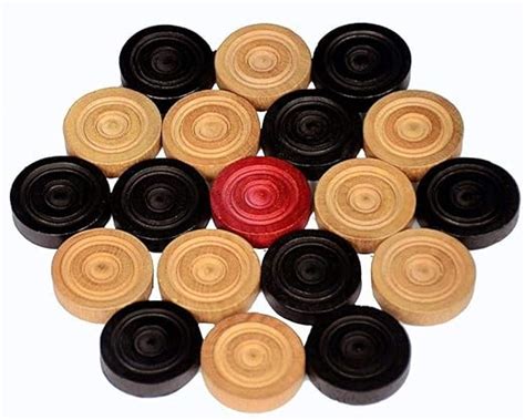 Buy StonKraft Wooden Carrom Board Coins Pieces (No Striker) Online at ...