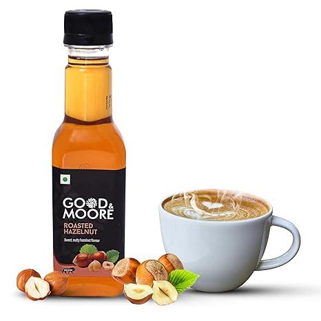 GOOD&MOORE Roasted Hazelnut Syrup | For Coffee, Milkshake, Frappe, Cold ...