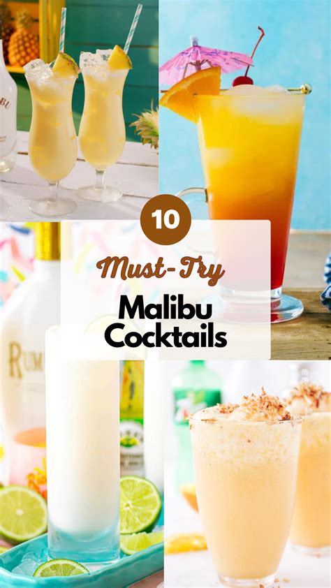 10 Best Malibu Cocktails to Try | Recipe | Malibu cocktails, Malibu ...