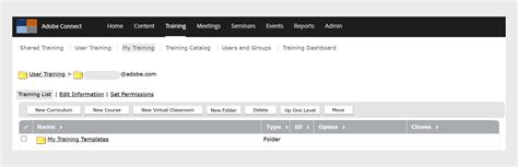 Training in Adobe Connect