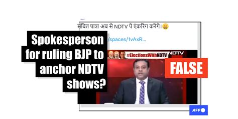 Video does not show BJP spokesman 'set to take over as host of Indian ...