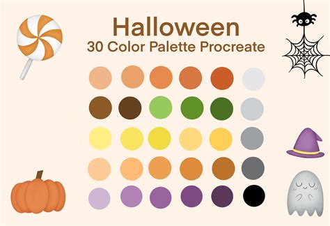 Halloween Color Palette Procreate