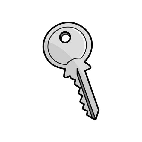 Key cartoon vector illustration cute key cartoon drawing playful ...