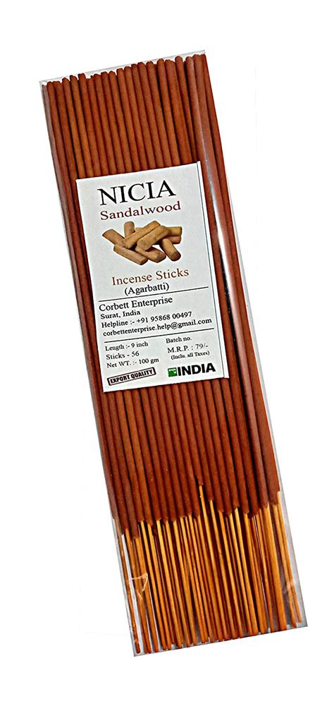 Nicia sandan Fragrant Color Incense Sticks - Scent Incense Perfect for ...