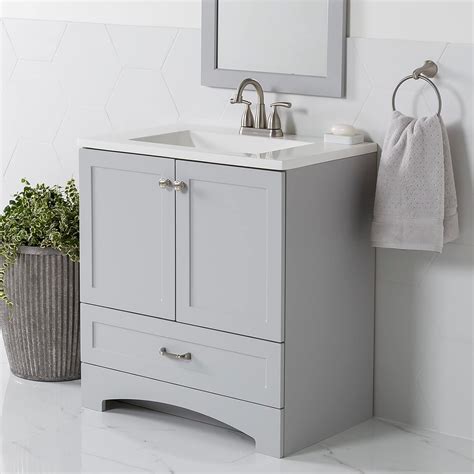 Buy Spring Mill Cabinets Emlyn Bathroom Vanity with Sink, Pearl Gray ...