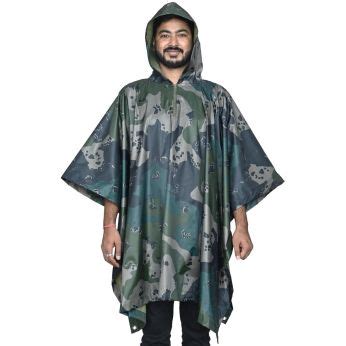 Hacer Unisex Military Rainwear: Foldable And Heavy Duty Poncho Jackets
