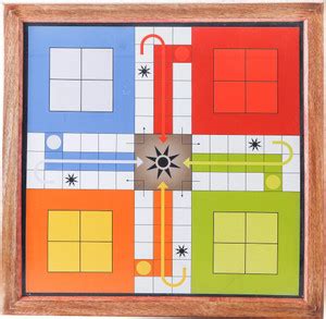 Shriji Crafts Handmade Classic Wooden 2 in 1 Ludo Magnetic Snakes and ...