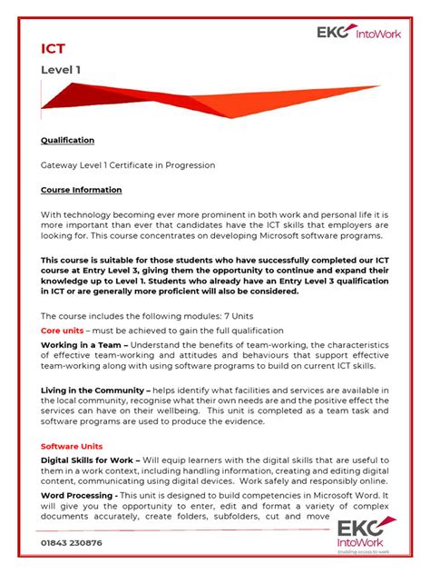 Image result for ICT Level One Course