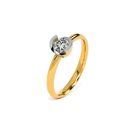 Zenith Spark 9KT Gold Lab Grown Diamond Ring – PALMONAS