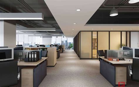 小型办公室空间设计效果图库 – 设计本装修效果图