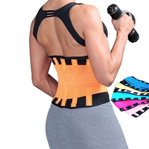 Women Medical Lower Back Brace Posture Correction Waist Belt Spine ...