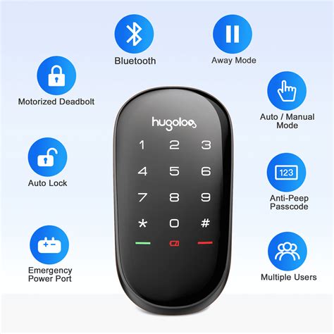 Buy Hugolog Smart Lock ,Touchscreen Deadbolt Remote Wireless Control ...