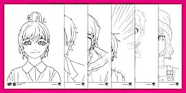 Anime Colouring Pages | Exploring Art | Twinkl Resources