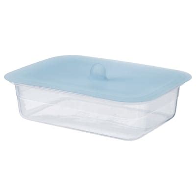 IKEA 365+ food container with lid, rectangular plastic/silicone, 1.0 l ...