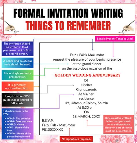 Invitation Writing Format 的图像结果