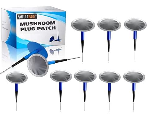 WILLIBEE Mushroom Puncture Plug Patch Uniseal Tubeless Tire Puncture ...