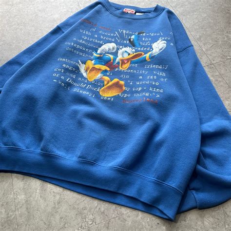 90s Disney "DONALD DUCK" print sweat【仙台店】 | What’z up