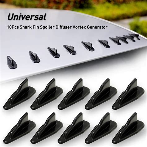 Buy 10Pcs Mini Shark Fin Diffuser Vortex Generator Universal Roof ...