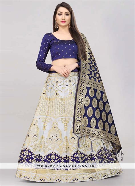 Monumental Jacquard Work Banarasi Silk Trendy Lehenga Choli