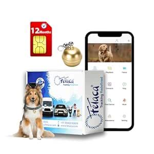FETACA Mini Pet GPS Tracker Bell-Shaped for Adult Cats and Dogs | Real ...