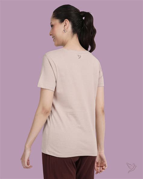 Shop Women's Relaxed Fit T-Shirt Dusty Brown | Twin Birds