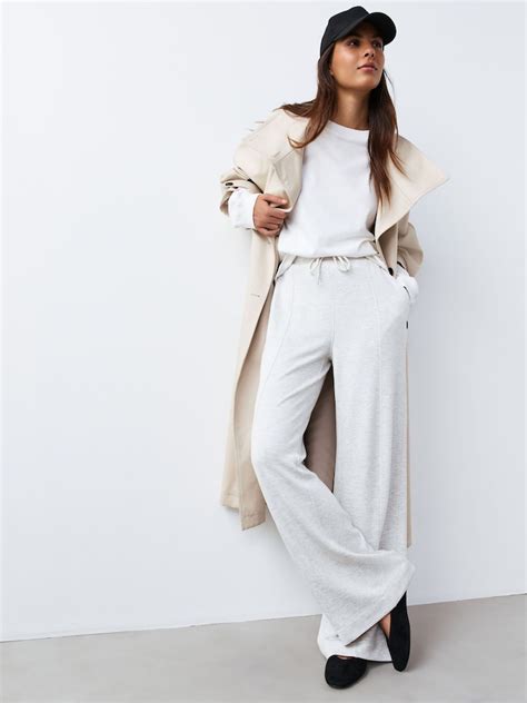 Buy Black/Grey Jersey Wide Leg Joggers 2 Pack from Next India