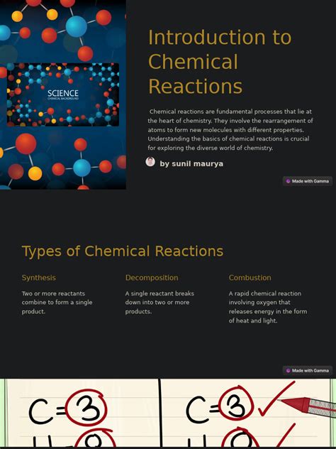 Image result for Basic Chemical Reactions
