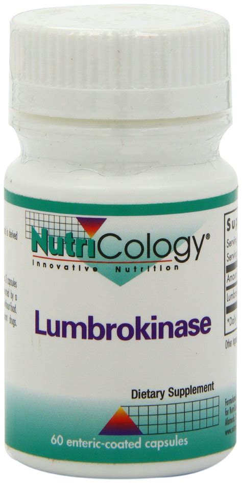 Nutricology Lumbrokinase Supplement Circulatory System Support Supports ...
