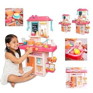 Buy PUREjoy Big Kitchen Play Set Toy for Kids Girls | Interactive ...