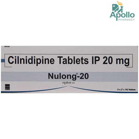 Nulong 20 Tablet 10's Price, Uses, Side Effects, Composition - Apollo ...