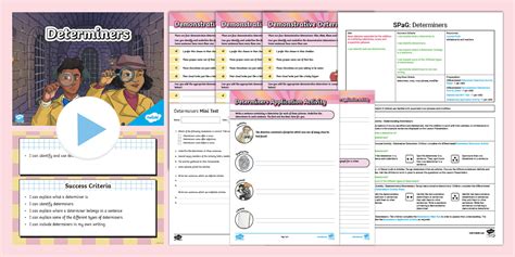 PlanIt Y4 SPaG Lesson Pack: Determiners
