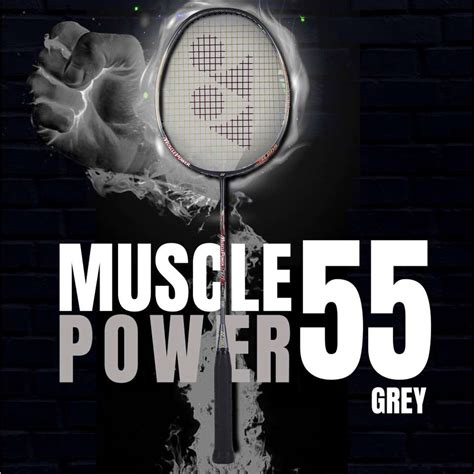 Yonex Muscle Power 55 Light Strung Badminton Racquet (Weight: 4U ...