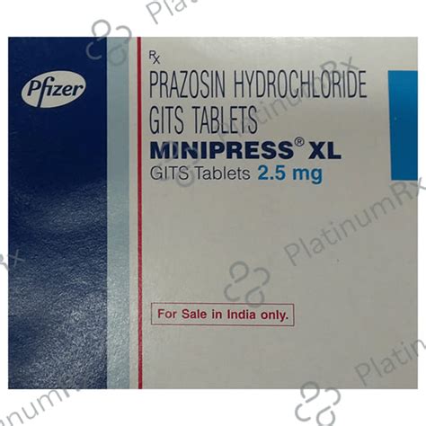Minipress XL 2.5mg Tablet 30s: View Uses, Side Effects, Price and ...