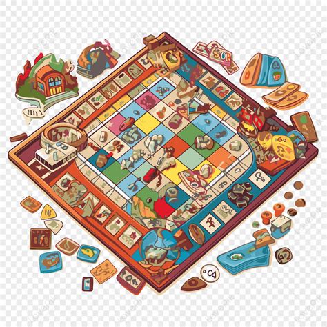 Boardgame ภาพตัดปะเกมกระดานกับรายการต่าง ๆ รวมถึงการ์ตูน เวกเตอร์ PNG ...