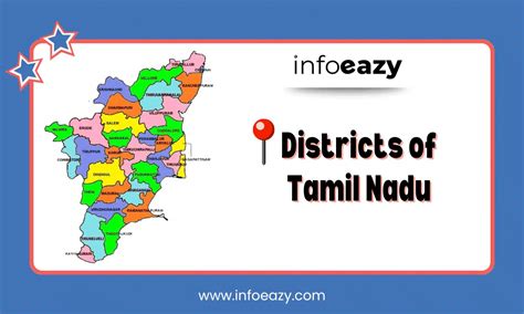 Districts of Tamil Nadu with Area, Population, Map & HQ Details