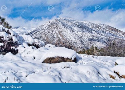 Snowy Mt Elden in Flagstaff, Arizona Stock Image - Image of arizona, prominent: 265573799