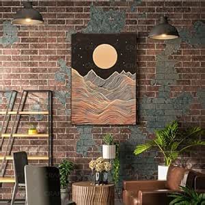 Craftnest Reflections Modern Botanical Geometry – 42X30 CM Canvas ...