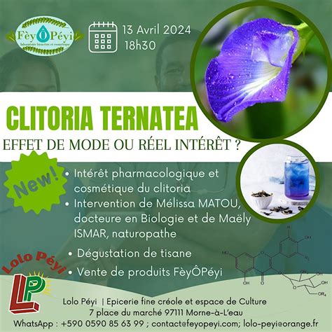 Clitoria ternatea, effet de mode ou réel intérêt ?, Rue du Marche ...