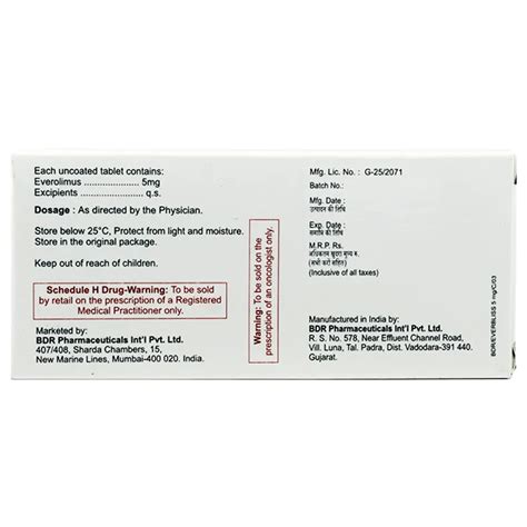 Buy Everbliss 5 Tablet 10's online | Uses, Side Effects, Price and ...